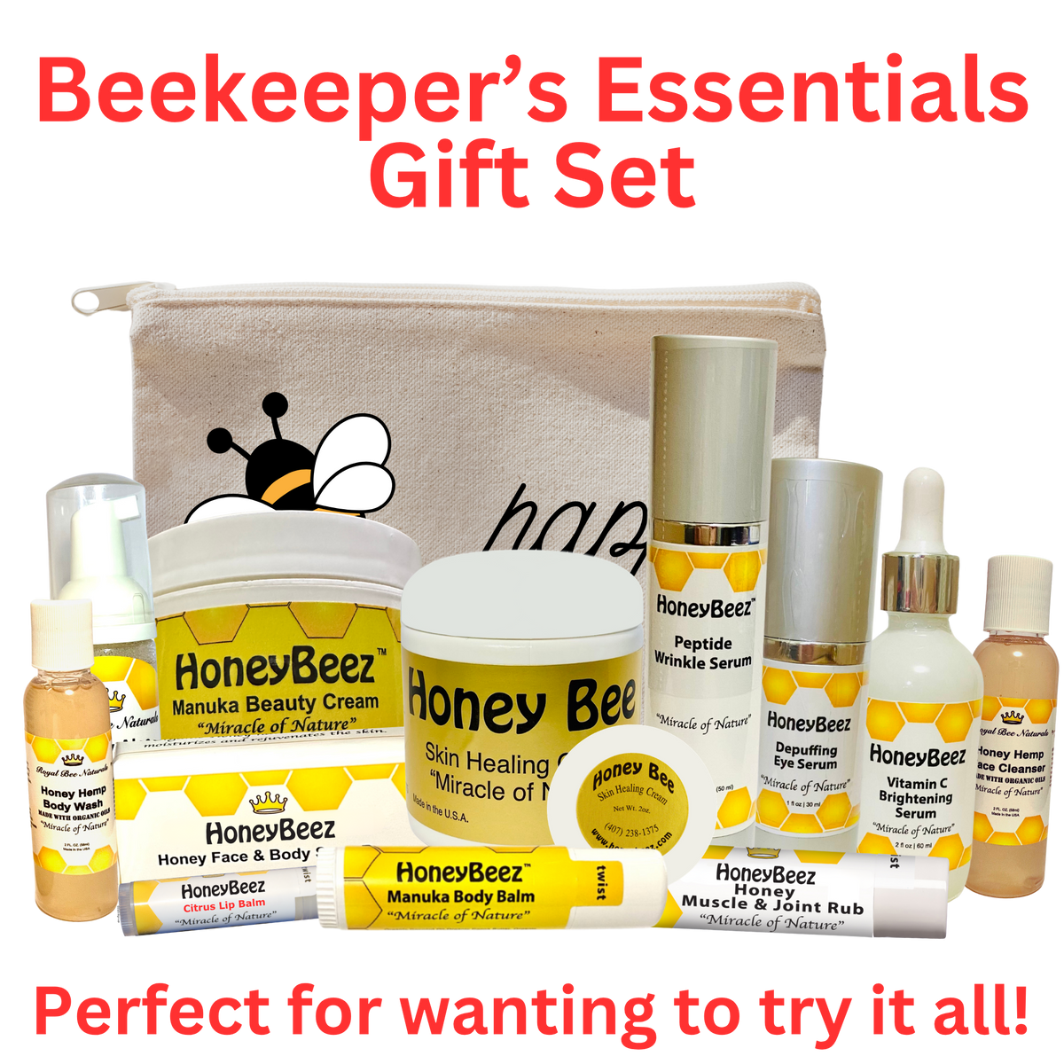 Honey Bee "Beekeeper's Essentials" Gift Set